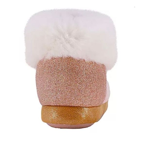NWT Juicy By Juicy Couture Tulare Girls Bootie Slippers Pink Sz 4-5 Big Kid - Picture 8 of 14
